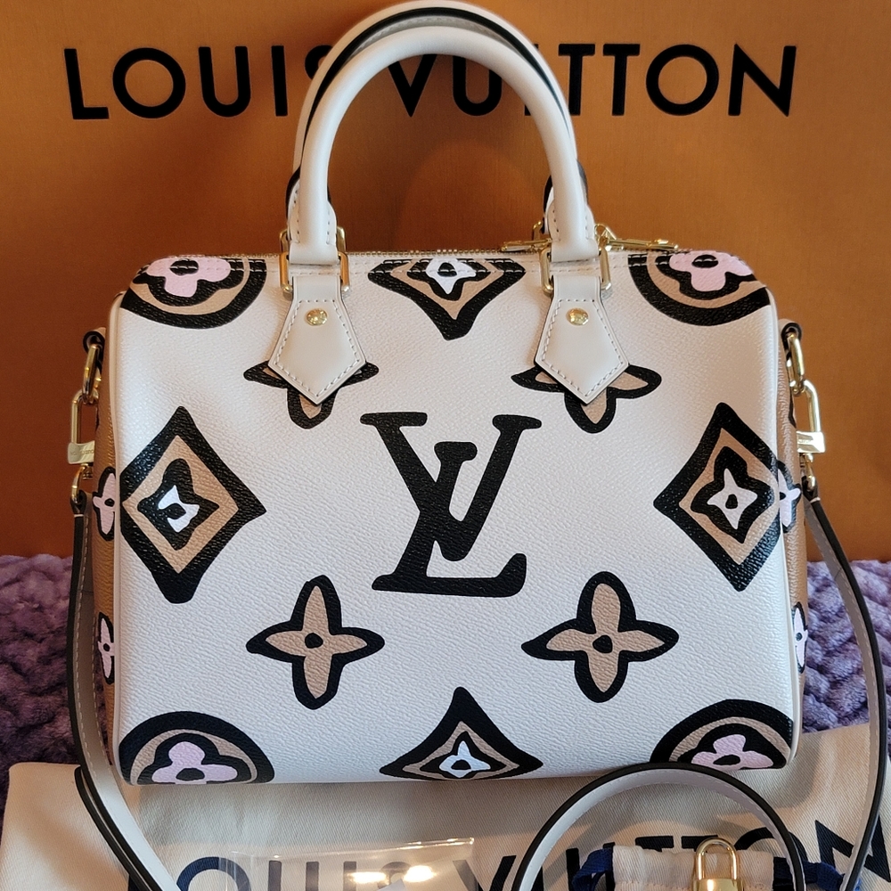 Wild at Heart Louis Vuitton Speedy 25 Arizona Bag Giant Flower Monogram Limited